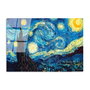 Wallity Cuadro Decorativo Noche estrellada de Van Gogh 70 x 100 cm